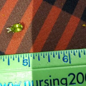 GENUINE 10K YELLOW GOLD AUTHENTIC 💚 PERIDOT AUG BIRTHSTONE & DIAMOND 💎 PENDANT